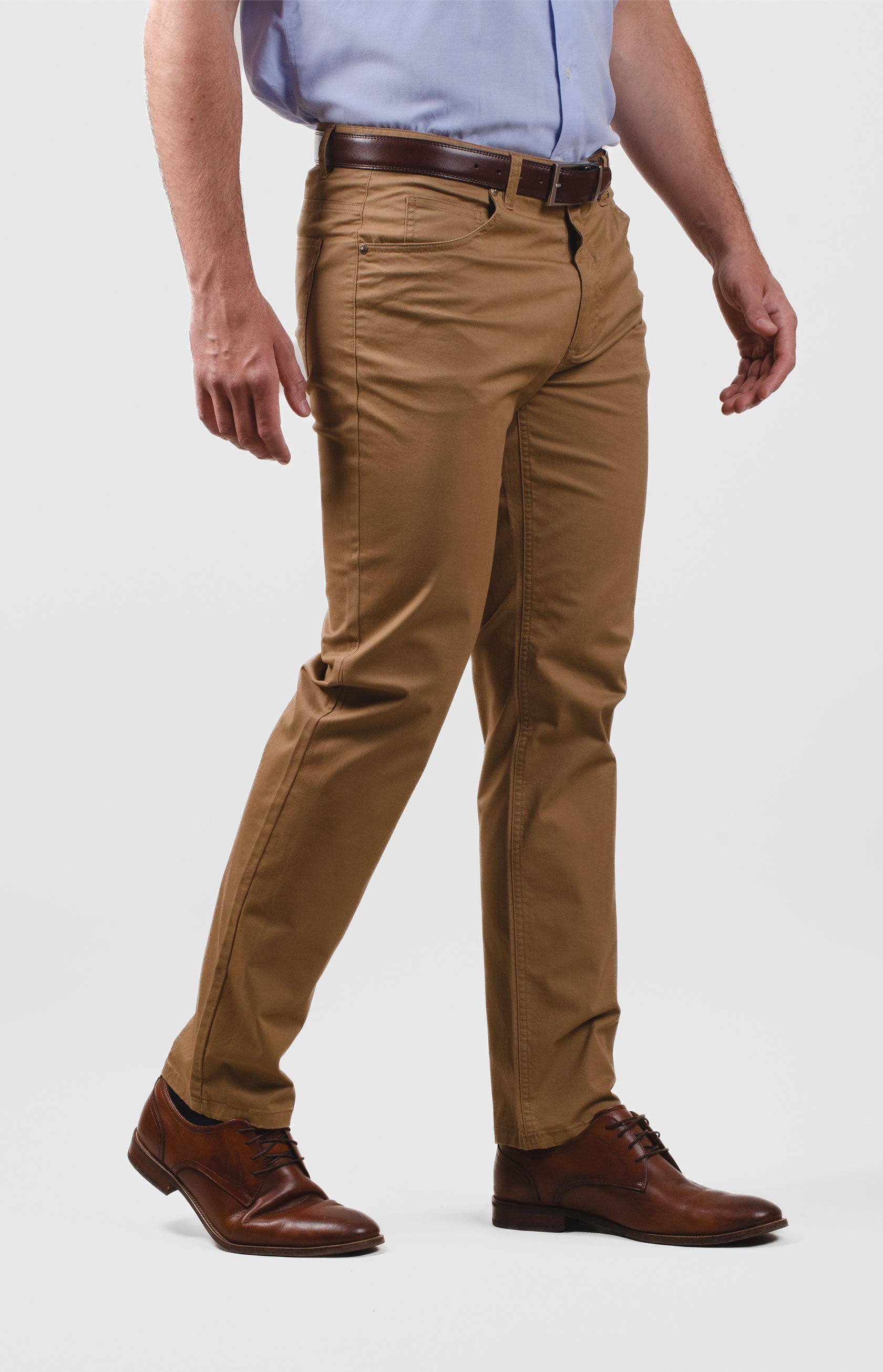 Hombre Formal Combinar Pantalon Color Mostaza Hombre Zapato