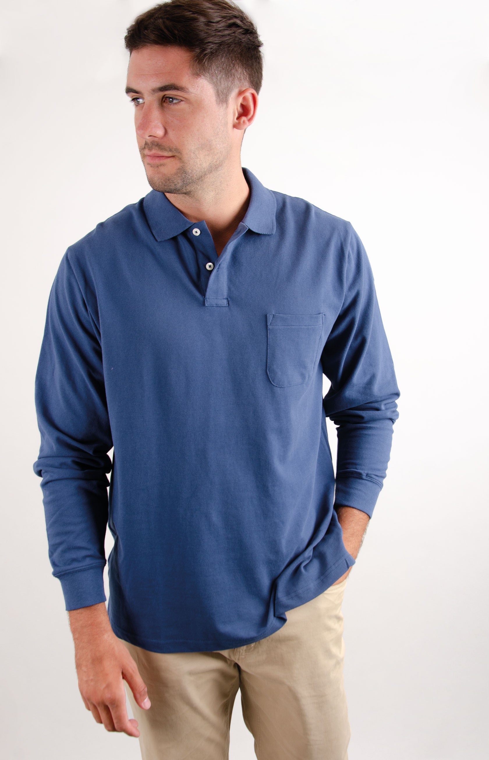 Polera Piqué Manga Larga