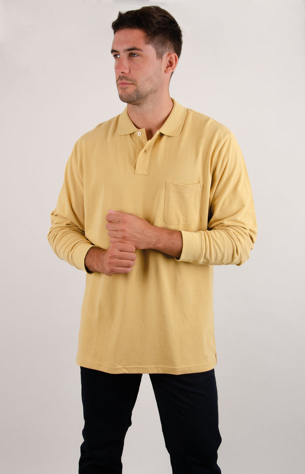 Polera Piqué Manga Larga