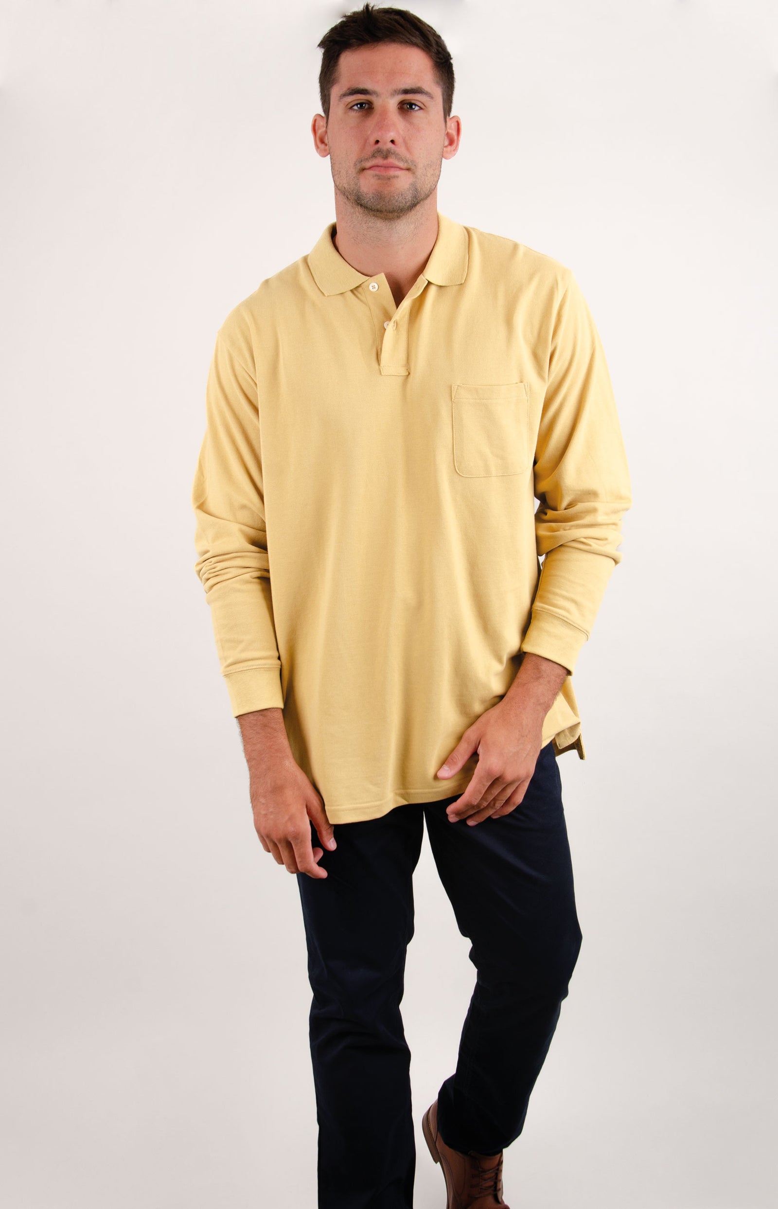 Polera Piqué Manga Larga