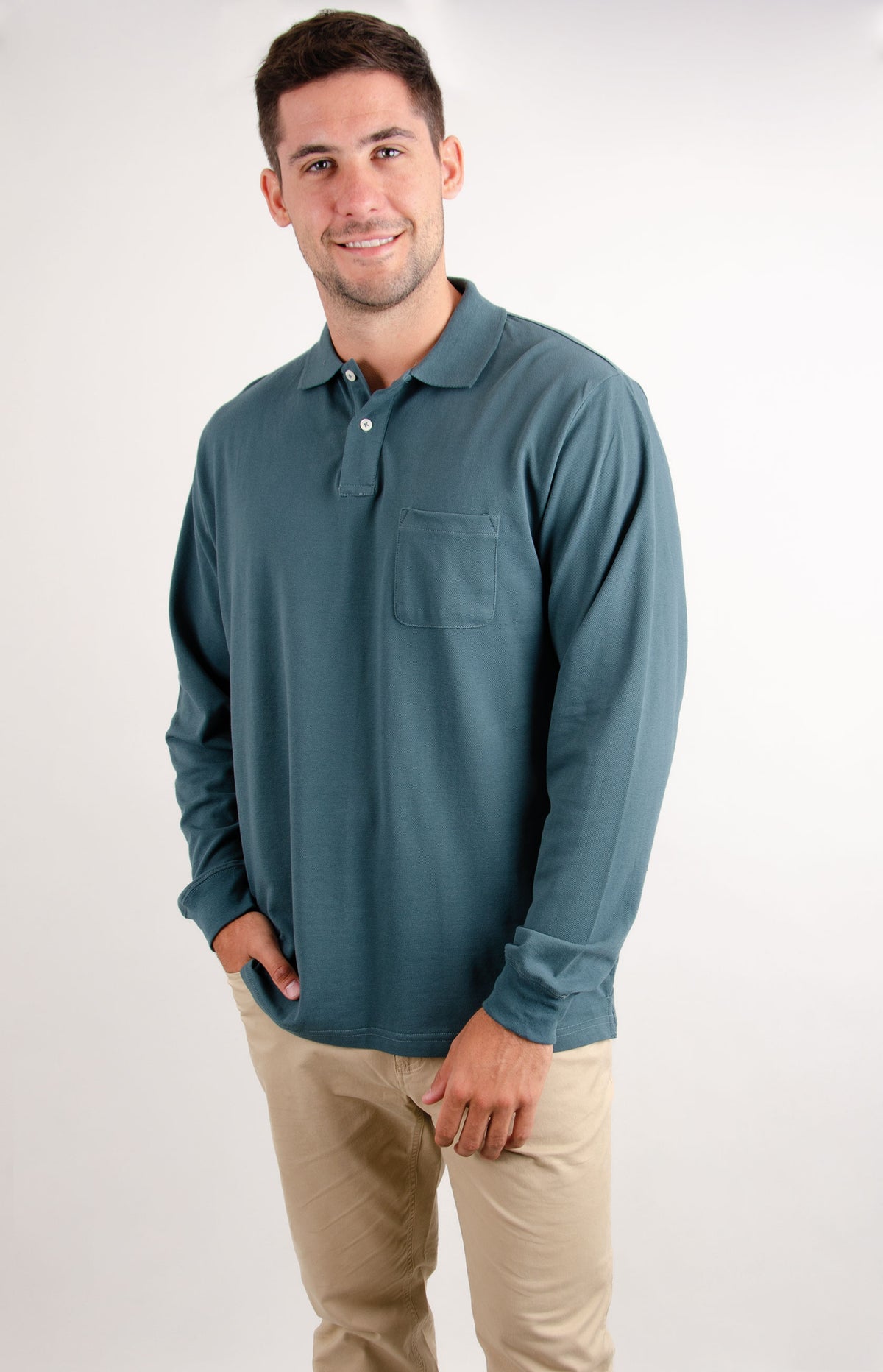 Polera Piqué Manga Larga