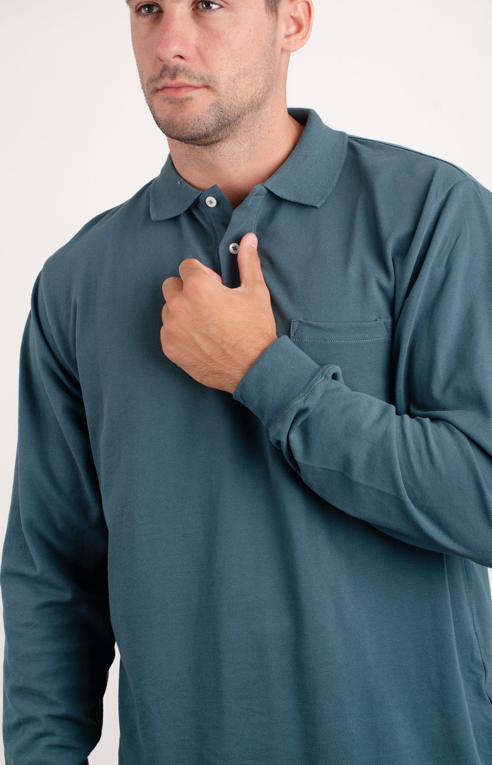 Polera Piqué Manga Larga